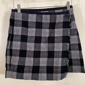Madewell Knit Plaid Mini Skirt